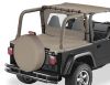 Duster Laderaumabdeckung ohne Gestänge Jeep Wrangler TJ 96-02 Dark Tan