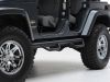 Flankenschutz Jeep Wrangler Unlimited JK 07-16 - 4-Türer mit TÜV Seitenbügelset Nerf Steps schwarz