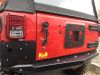 Heckklappenabdeckung Reserverad Cover mit Lüftungsschlitzen Tailgate Vent NSR RED BARON Jeep Wrangler JK ab BJ 07