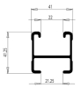 Querträger 1375 mm silber Heavy Duty Rhino Rack 50-101375