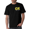 T-Shirt OX T-Shirt Front Short Sleeve BLACK M-XL