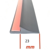 Kotflügelverbreiterung universal 23mm breit, 150cm lang, 1 Stück