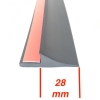 Kotflügelverbreiterung universal. 28mm breit, 150cm lang, 1 Stück