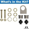 MetalCloak Duroflex Vorderachs-Buchsen- und Einschweißhalter-Kit für Jeep Wrangler TJ/LJ
