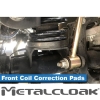 MetalCloak Vordere Federisolator-Korrekturpads für Jeep Wrangler JL & Gladiator JT