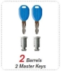 Rhino Rack Masterkey Zentralschlüssel mit 2 Schlösser 50-16RK100-2 16RK100-2