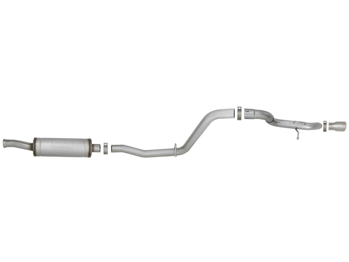 Auspuff Edelstahl 2.5 ohne Endrohrblende Jeep Wrangler JL 18- aFe Power  49-48065 Mach Force XP 2.5 409 Stainless Steel Cat Bac