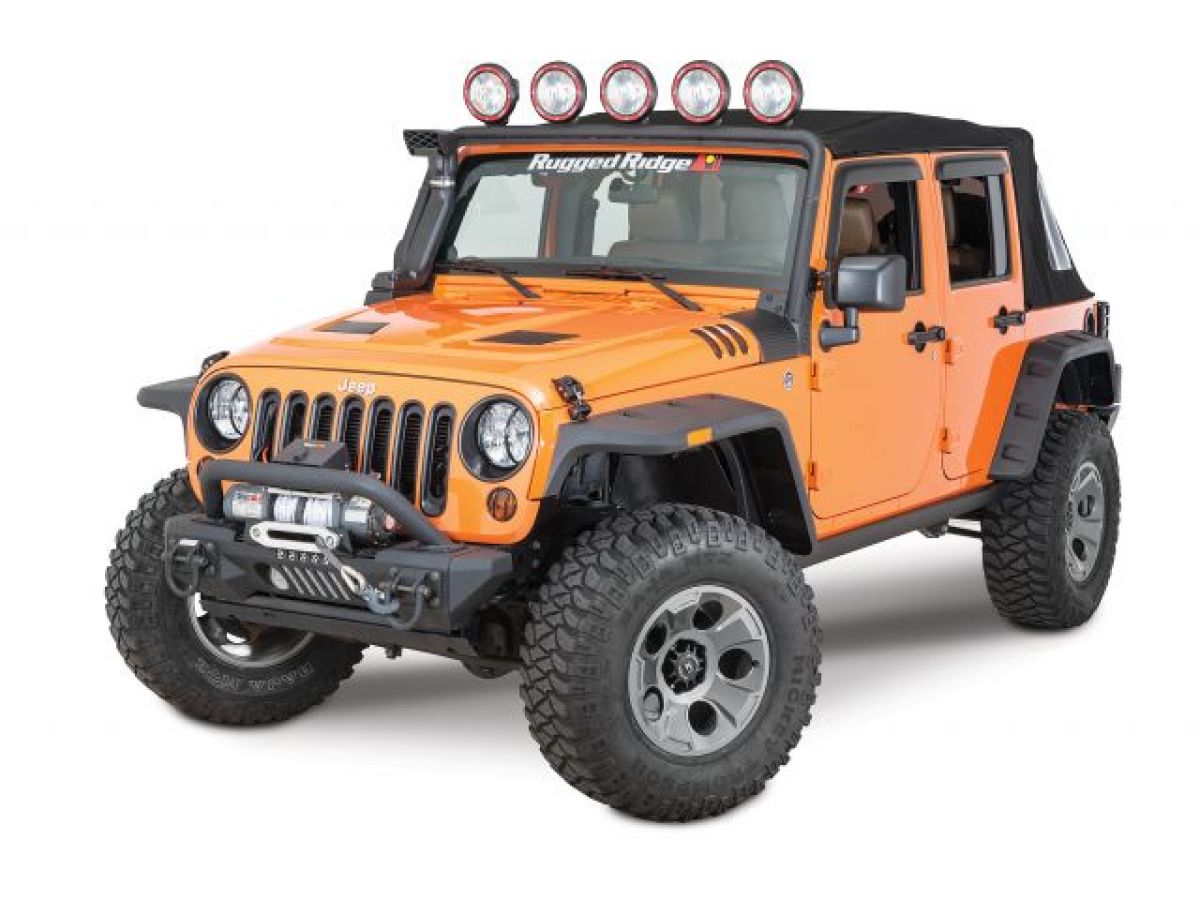 Schlüsselanhänger , Leder, Schwarz, Jeep Wrangler JL, Jeep