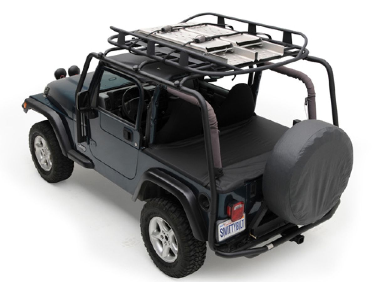 Dachgepäckträger schwarz Jeep Wrangler TJ 96-06 Smittybilt 76713