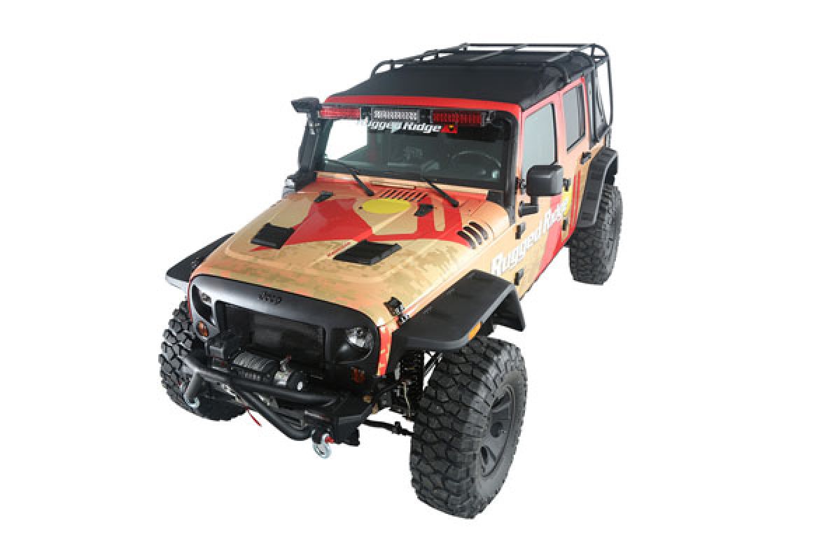 EXO Top Dachträger mit Verdeck Jeep Wrangler JK ab BJ 07- 4-Door Rugged  Ridge