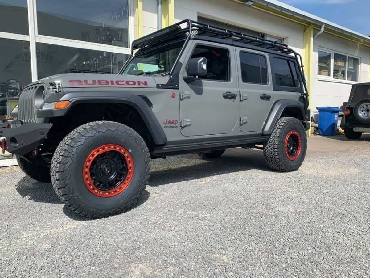 Schwarze Rock Rails für Jeep Wrangler JL 4-Türer (2018-)