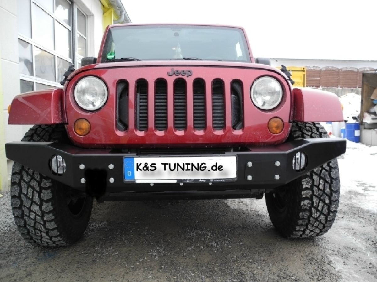 Frontstoßstange Stoßstange Bumper 2. Generation Jeep Wrangler JK 08-18 mit  TÜV ENGAGE 2007 - Seilwindenstoßstange 8