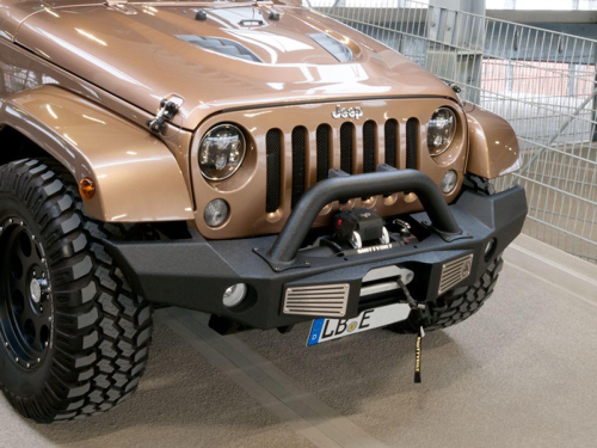 Frontstoßstange Seilwindenstoßstange Jeep Wrangler JK 07- Atlas Bumper  vorne ohne Seilwinde ohne Tüv Unterfahrschutz Smittybilt