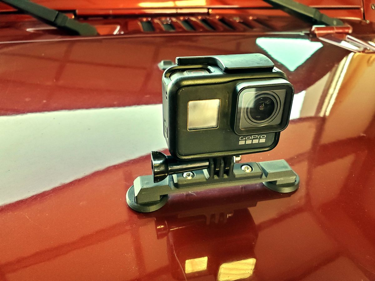 GoPro Kamera Halterung für die Motorhaube Jeep Wrangler JK 07-18 American  Adventure Lab JK-1000
