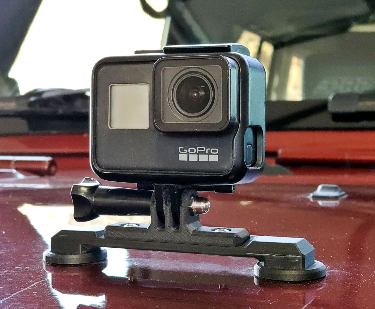 GoPro Kamera Halterung für die Motorhaube Jeep Wrangler JK 07-18 American  Adventure Lab JK-1000