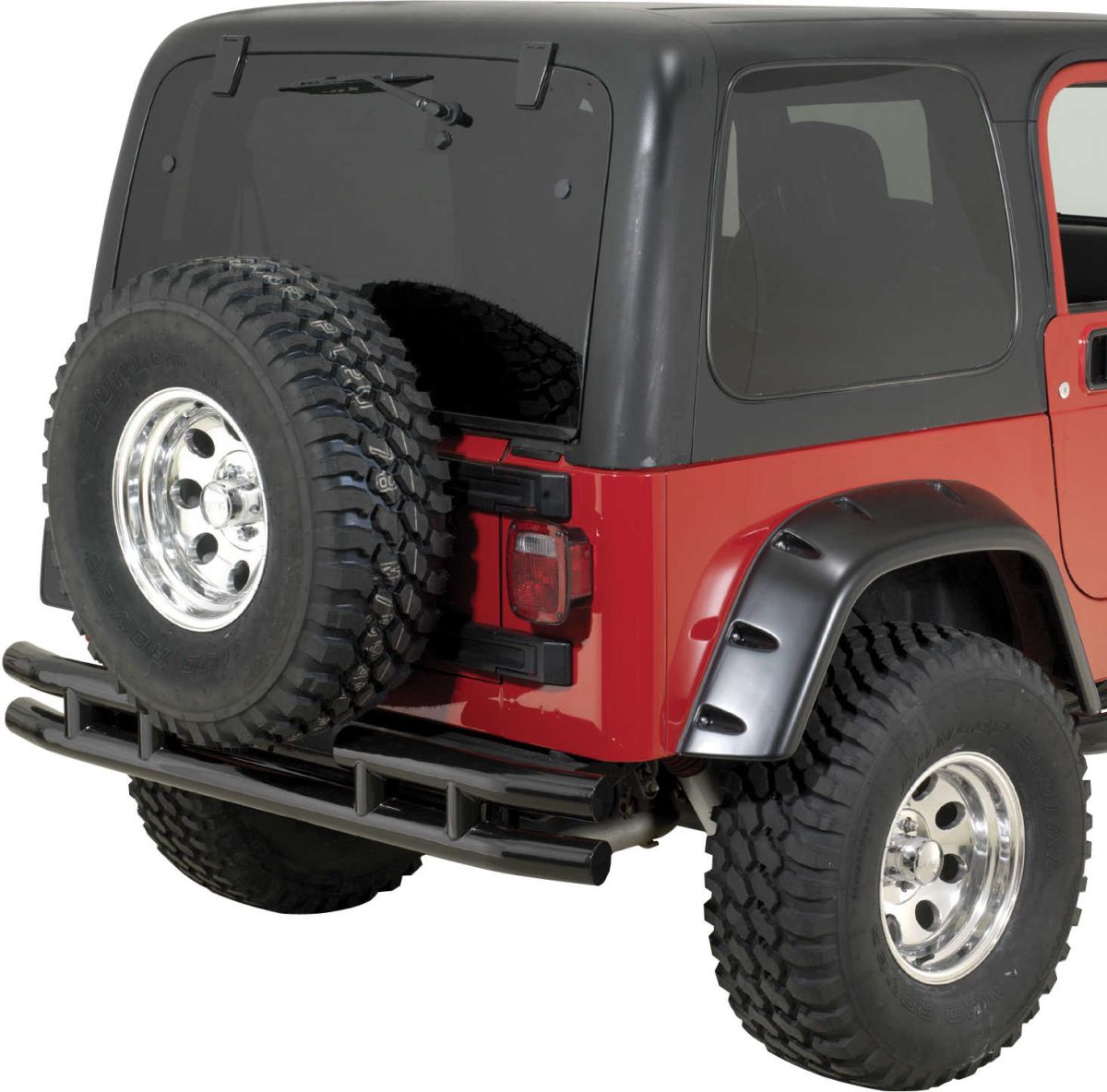 Heckstoßstange Rohrstoßstange Jeep Wrangler TJ 87 - 06 Rugged Ridge Double  Tube Rear Bumper 11570.03