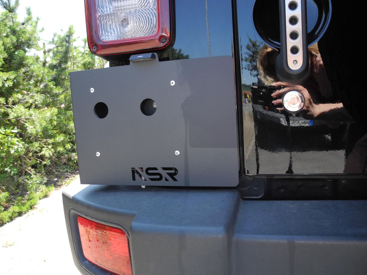 Kennzeichenhalter Jeep Wrangler JL NSR mit LED Beleuchtung 280 x