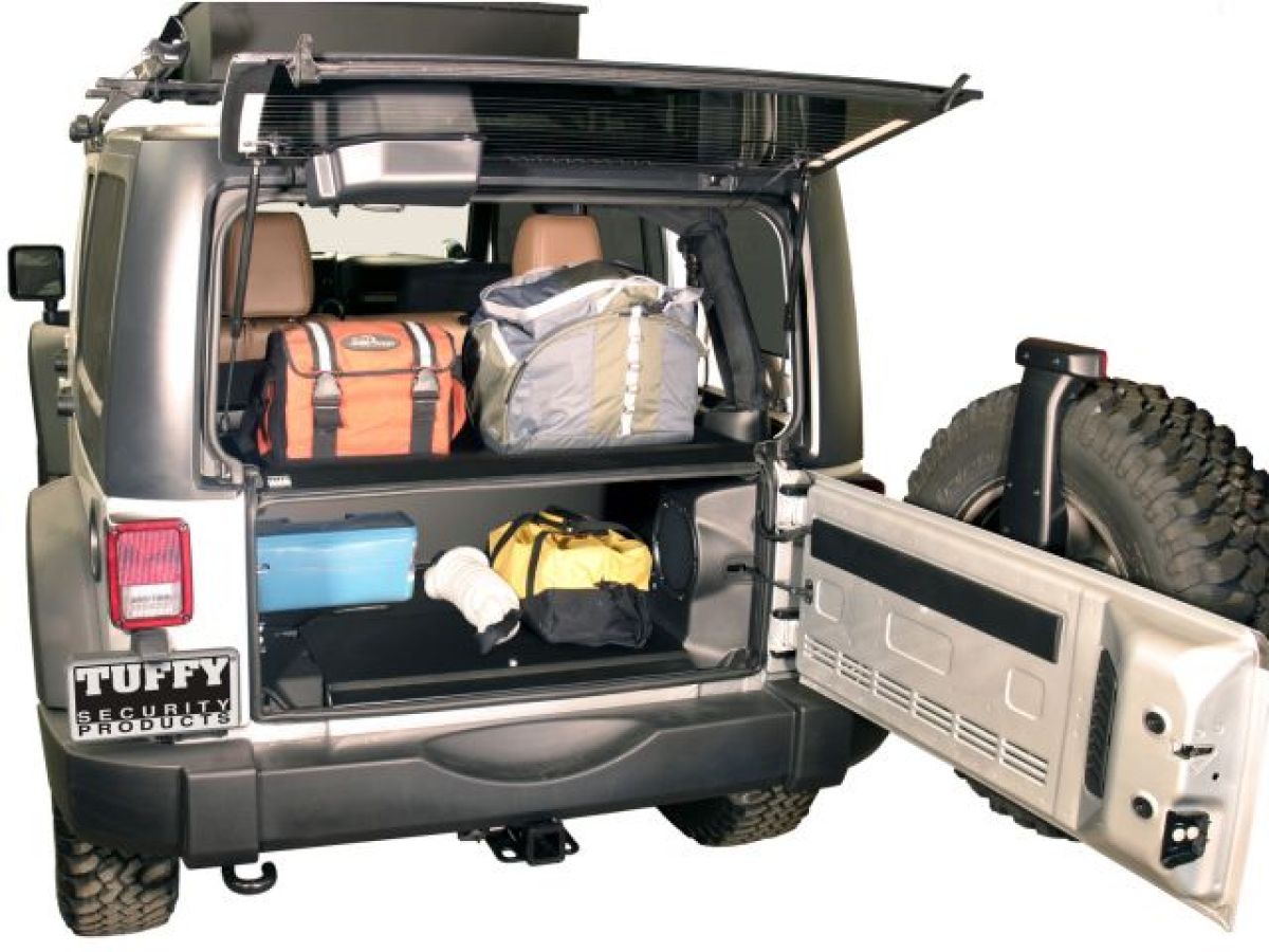 Jeep Wrangler JK 2türer Teppich Set hinten Kofferraum mit  Hecktürverkleidung BedRug 11-18