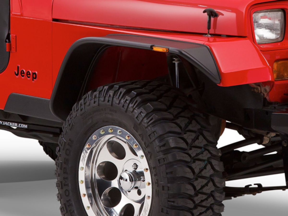 Kotflügelverbreiterung Set 4-teilig Bushwacker Flat Fender Style 15,5cm Jeep  Wrangler YJ 87-95