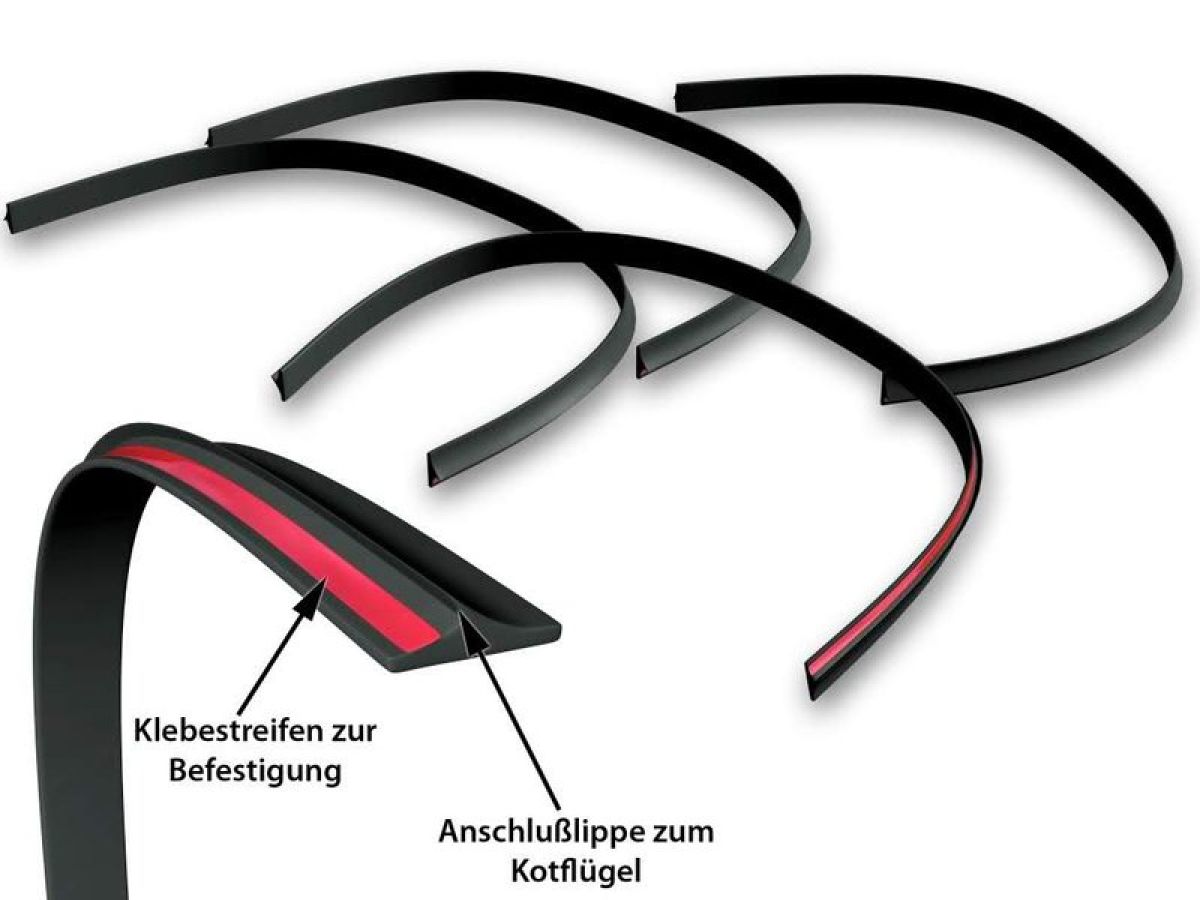 Set 4 Kotflügelverbreiterung 15,5cm Jeep Wrangler JK 2007-2014 2 Türen 