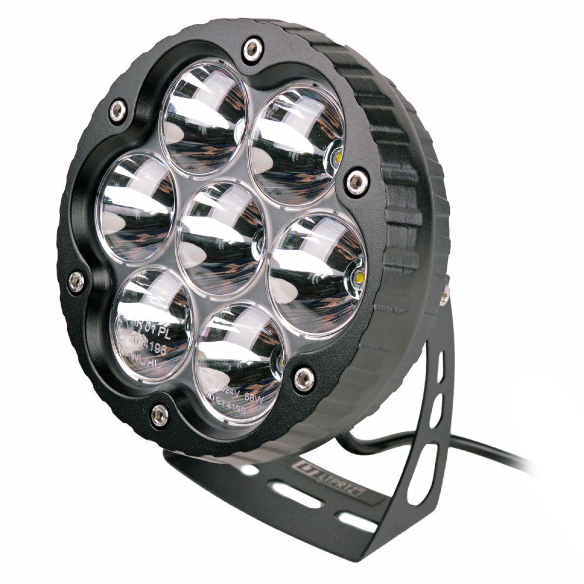 LED Scheinwerfer rund 6,5 70W 11220lm Flutlicht mit E-Prüfzeichen Universal  LTPRTZ Lightparts
