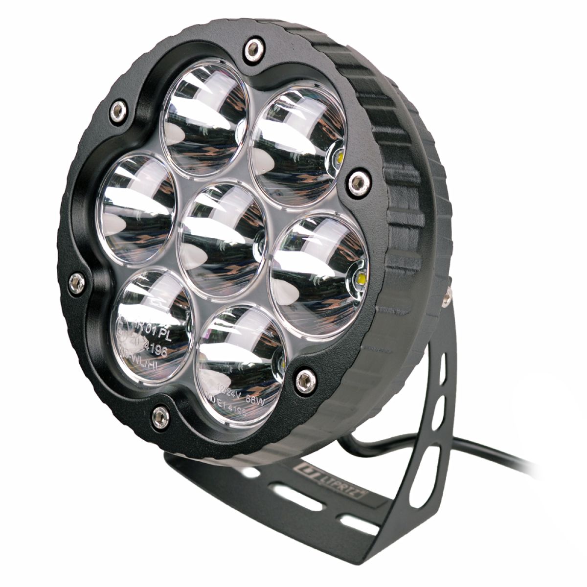 LED Scheinwerfer rund 6,5 70W 11220lm Punktlicht mit E-Prüfzeichen  Light-Parts LTPZ-UL7B-S