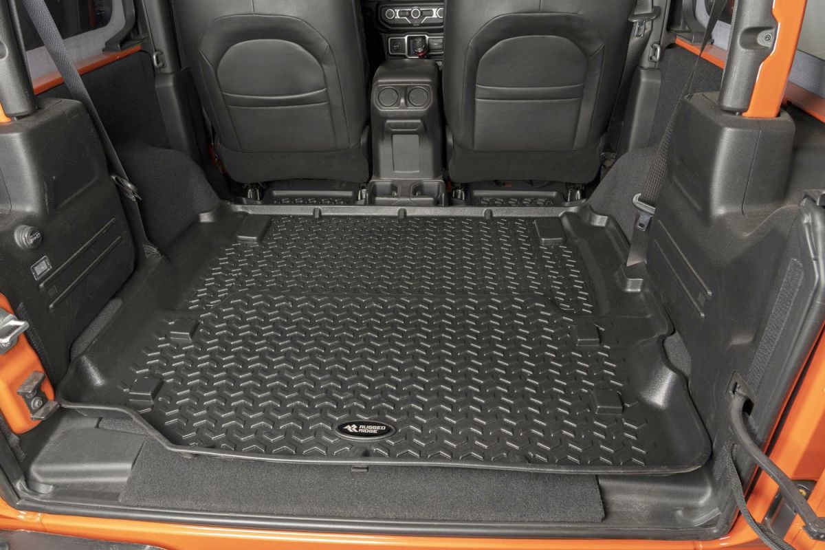 Laderaumwanne Kofferraummatte Schwarz Jeep Wrangler Jl 18
