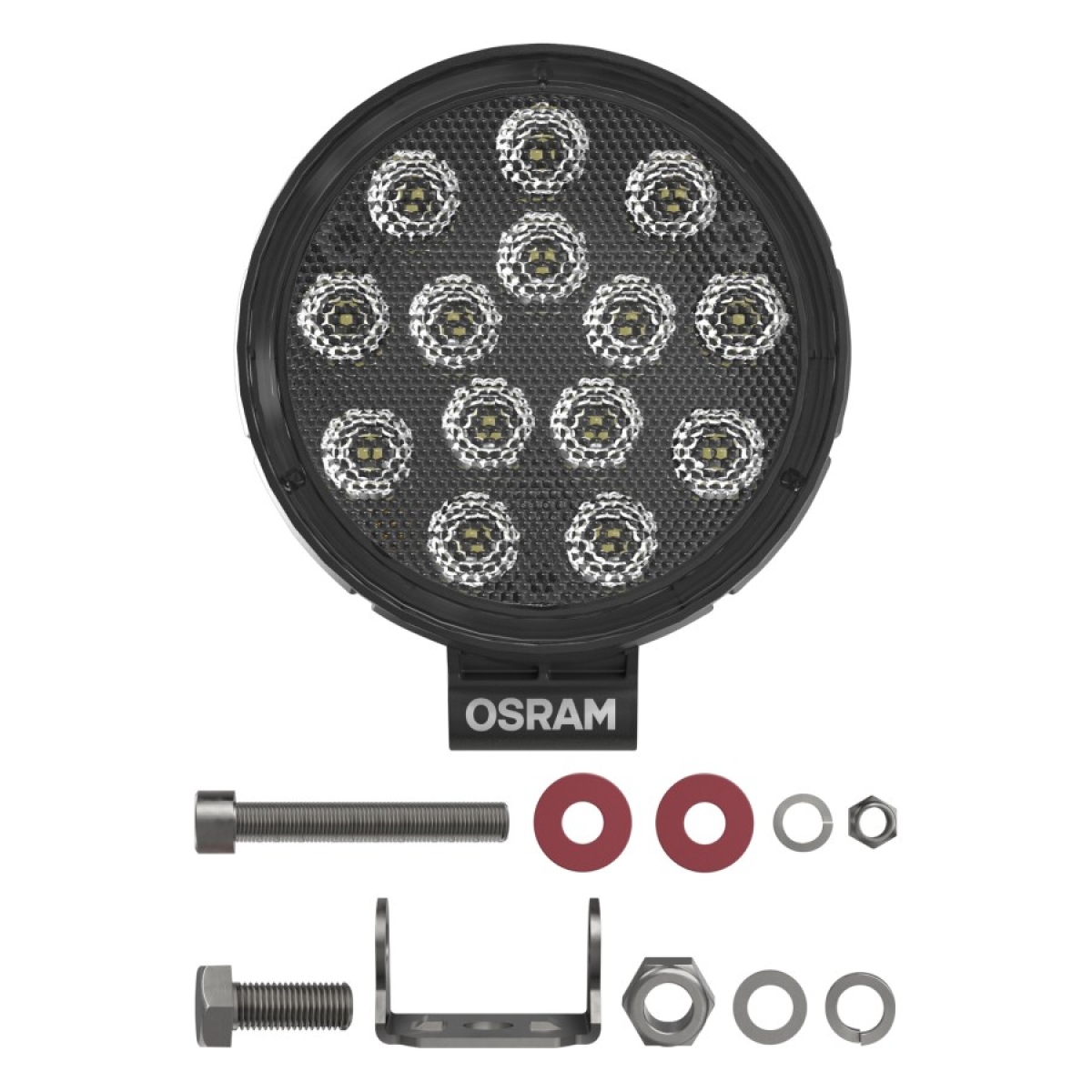 Runder LED-Arbeitsscheinwerfer 24 W 2400 Lms 3,7 Zoll breiter Strahl für  Motorrad-LKW 4x4 - LED OSRAM - France-Xenon