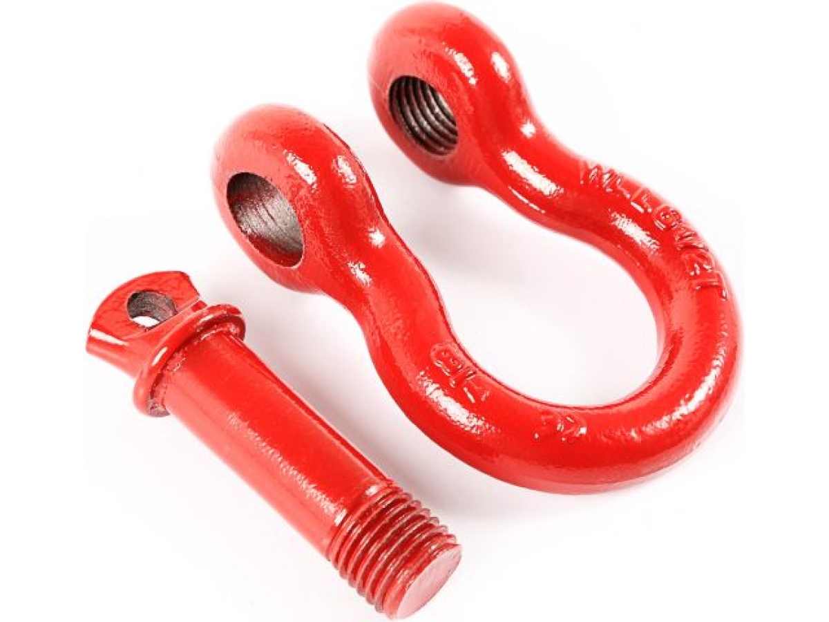 Schäkel Kit rot 25 mm / 6.100 kg / Rugged Ridge 11235.13 7/8 D-Ring  Shackle in Red