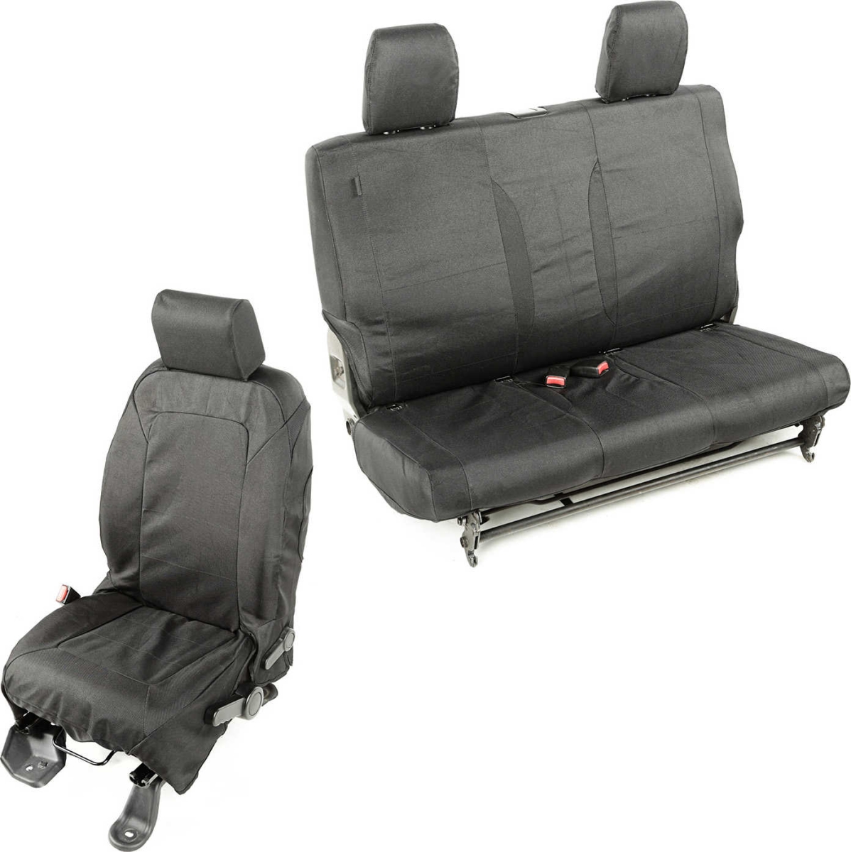 Grau Komfort für 2+1 Polyester Sitzbezüge Schwarz 