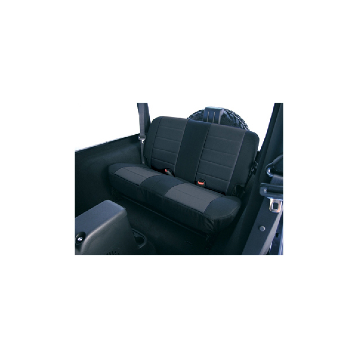 Sitzbezüge Sitzbezug Paar vorne schwarz / hellbraun Neopren Jeep