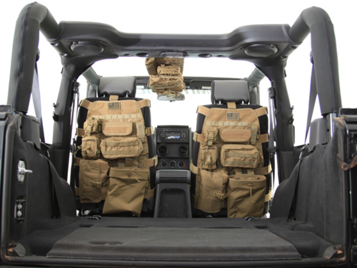 Sitzbezug vorne inkl. 7 Taschen tan Jeep Wrangler TJ 96-06