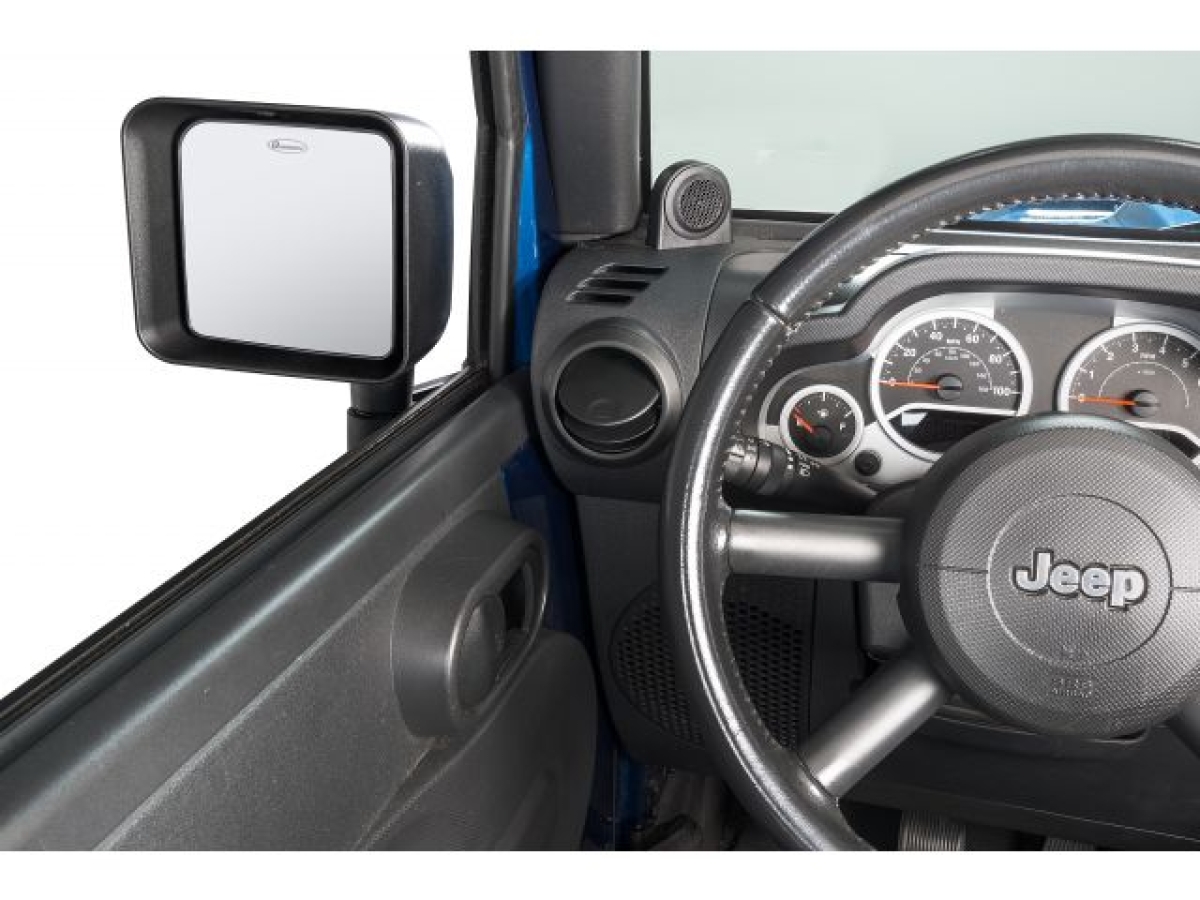 Spiegelhalter Kit mit Spiegeln Aluminium Jeep Wrangler JK ab BJ 07