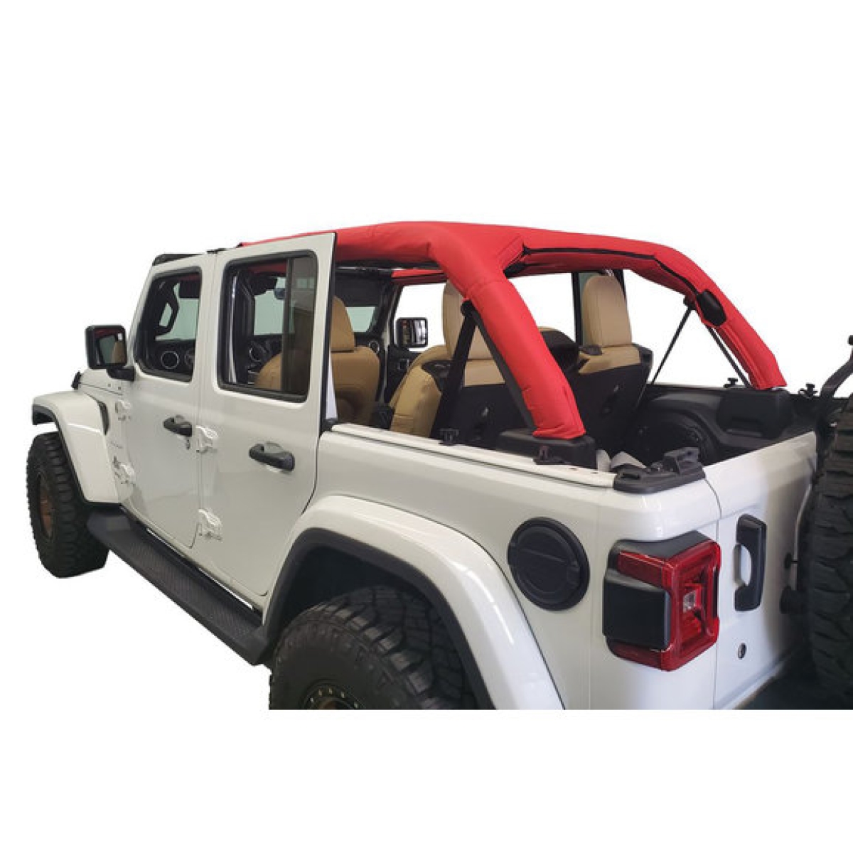 Überrollbügelabdeckungen Jeep Wrangler JL 18- 4-Türer Dirtydog 4X4  JL4RBCHBK Roll Bar Covers for 18- Jeep
