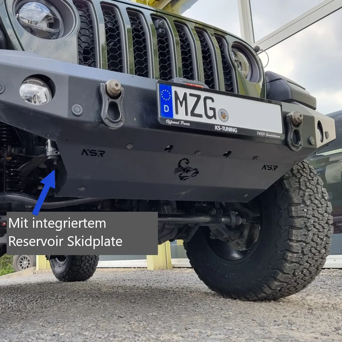 Unterfahrschutz Jeep Wrangler JL 2018- NSR Made in Germany by KS  Unterfahrschutz SCORPION Edelstahl schwarz 04-KS-JK-0301-S-JL