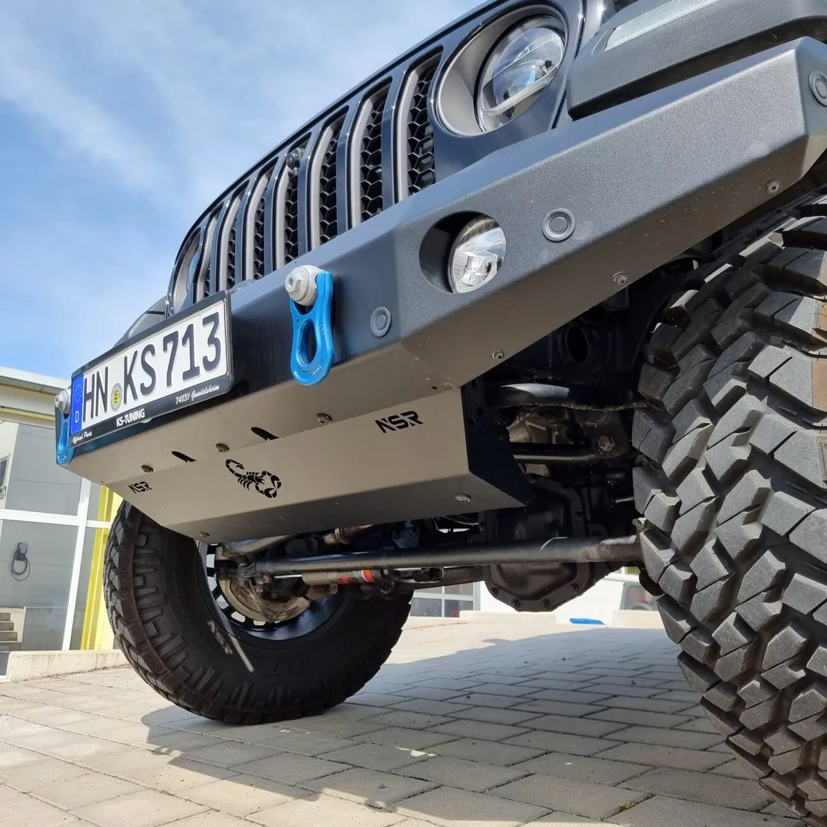 Unterfahrschutz Jeep Wrangler JL 2018- NSR Made in Germany by KS  Unterfahrschutz SCORPION Edelstahl schwarz 04-KS-JK-0301-S-JL