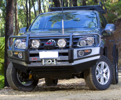 ARB-Windenstoßstange VW Amarok, schwarz beschichtet, mit Parksensor