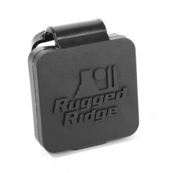 Abdeckung Cover Anhängerkupplung US mit Rugged Ridge Logo Jeep Wrangler JK Rugged Ridge 11580.26 2 Inch Hitch Plug, Rugged Ridge