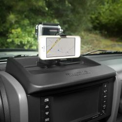 Ablagefach mit Halter Grundelement für Smartphone oder Kamera Jeep Wrangler JK 07-10 Rugged Ridge 13551.12 Dash Multi-Mount Syst