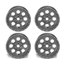 Alu Felge Alloy Alcoa 8,5x17 ET+12 Gunmetal grau SET 4 Stück Jeep Wrangler JK 07-18 TÜV Serie 1426