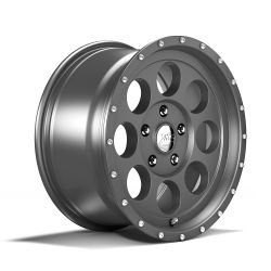 Alu Felge Alloy Alcoa 8,5x17 ET+32 Gunmetal Grau Jeep Wrangler JL 18- TÜV Serie 1426