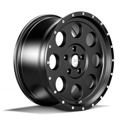 Alu Felge Alloy Alcoa 8,5x18 ET+12 schwarz Jeep Wrangler JK 07-18 TÜV Serie 1426