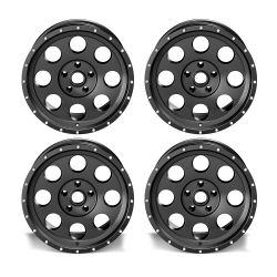 Alu Felge Alloy Alcoa 8,5x18 ET+12 schwarz SET 4 Stück Jeep Wrangler JK 07-18 TÜV Serie 1426