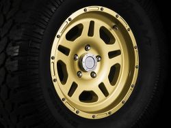 Alu Felge gold 8,5 x 17 ET +10 Jeep Wrangler JK TÜV