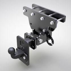 Anhängerkupplung 2" Einschub höhenverstellbar Jeep Wrangler JK 07-18 Trailer hitch 2" height-adjustable