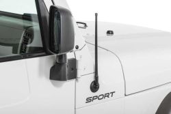 Antenne flexibel 15" - 38 cm Antenna Stubby Reflex Jeep Wrangler TJ JK JL 97- Rugged Ridge 17212.11