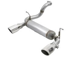 Auspuffanlage Edelstahl poliert 2,5" Jeep Wrangler JL 18- aFe Power 49-48067-P Rebel Series 2.5" 409 Stainless Steel Axle Back E