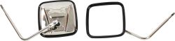 Außenspiegel Set Edelstahl poliert Jeep CJ 76-86 Jeep Wrangler YJ TJ JK JL 77- Kentrol 30443 Outback Mirrors for 76-18 Jeep CJ,