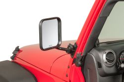 Außenspiegel Set schwarz quadratisch Jeep Wrangler TJ JK 97-18 / Quick Release Mirror Movers with Square Head 13111.0410
