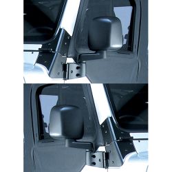 Außenspiegel Türspiegel Set schwarz Jeep Wrangler YJ TJ 87-02 Rugged Ridge 11002.09 Door Mirror Kit, Black, 87-06 Jeep Wrangler